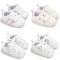 Spring and Autumn Newborn Soft Sole Anti slip Casual Sports Shoes for 0-12 Month Female Baby’s First Step Walking Shoes