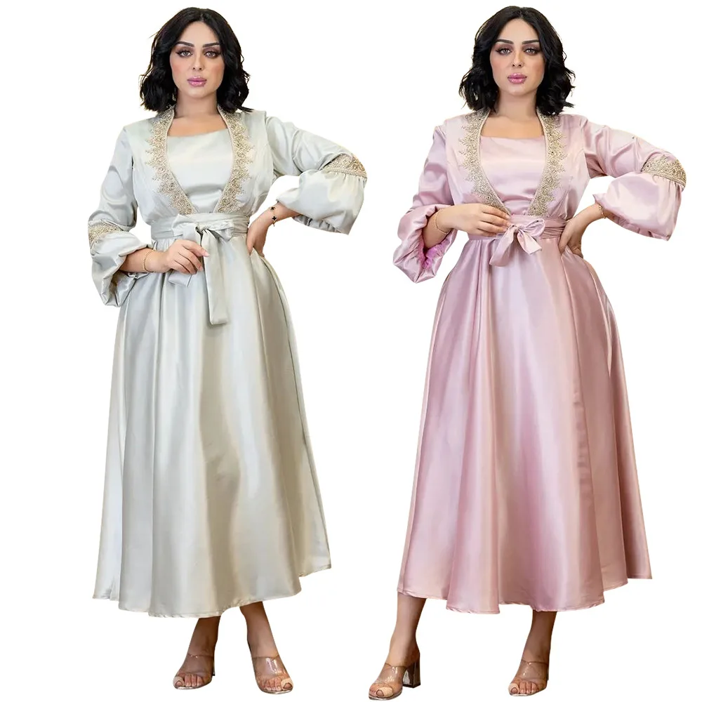 

EID Arabian Lantern Sleeve Temperament Dress Middle East Muslim Al-Adha