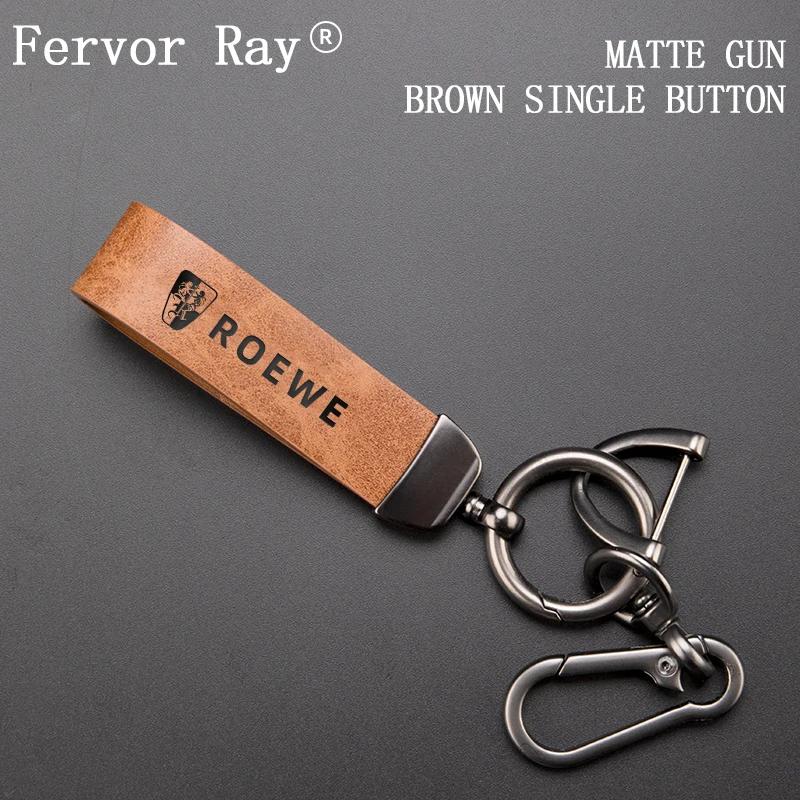 

For Roewe RX5 I6 I5 RX3 RX8 ERX5 MG ZS EV MG6 EZS HS EHS Stainless steel Car Keychain Anti-Lost Key Ring Metal Accessories