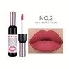 Red Wine Bottle Design Makeup Lip Gloss,Velvet Matte Lip Gloss Liquid Lipstick, High Colour Development,for Natural Lip Makeup 6