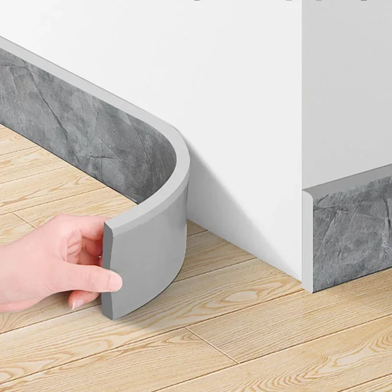 

2M Waterproof enclosure Self adhesive Skirting Line 3D Wall Sticker Thickened Anti-collision Decoration Kid's Corner Line
