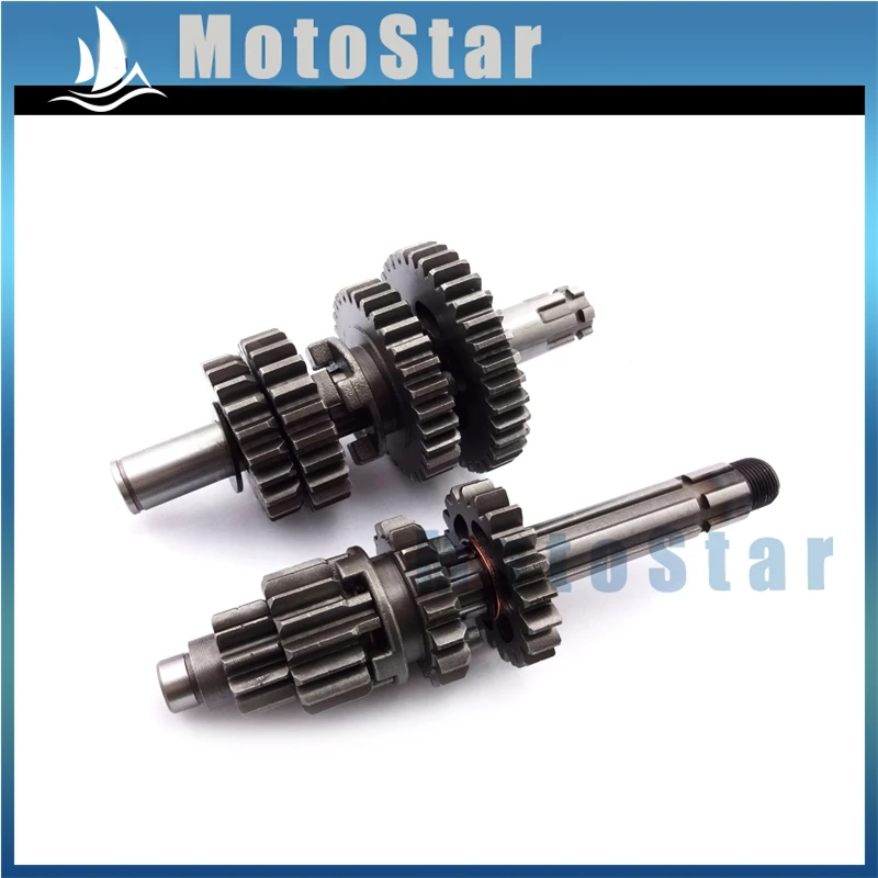 Transmission Gear Box Main Counter Shaft For Chinese YX140 YX150 YX160 YX 140cc 150cc 160cc Engine Pit Dirt Bike Motocross