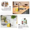 Rotating Fridge Organizer Holder Acrylic Cabinet Spice Rack Rotating Spice Rack Spinning Organizer Rotating Turntable Organizer 3