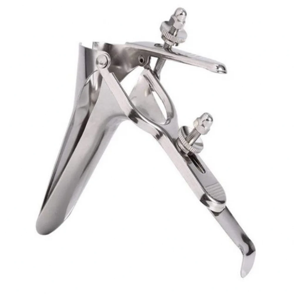 Metal stainless steel vaginal dilator for men and women flirting duck beak vaginal speculum female sex tool dilator