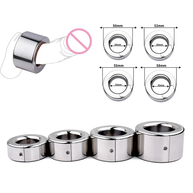 30mm Heavy Magnetic Male Scrotum Ball Testicle Stretcher Weight Stainless  Steel