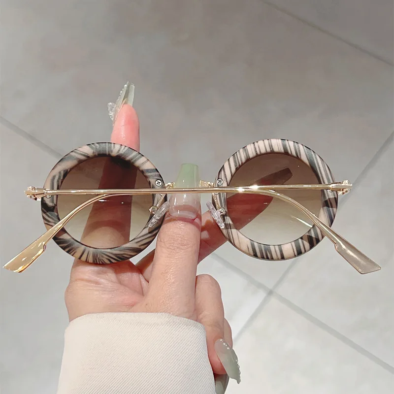 Luxury Brand Designer Round Sunglasses Women For Men 2025 New