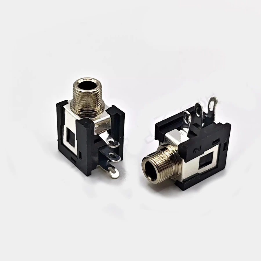 20/50/100 Stück PJ-376M 3,5mm 3,5 Audio-Buchse mit Muttern 3-Pin Dual-Kanal für Kopfhörerbuchse