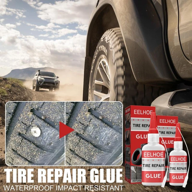 Colle pour réparation de pneus de voiture, 30ml, colle spéciale pour  réparation de pneus de moto, pneus de voiture, fissures, accessoires de  voiture - AliExpress