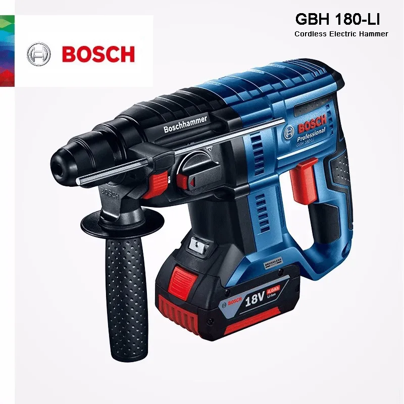 

Bosch GBH 180-LI Cordless Rotary Hammer Brushless Motor 18V Electric Hammer Drill Wireless Electric Drill 3 Modes 5100Rpm 2.0J