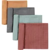 60x60cm Muslin Squares Baby Swaddle Blanket Baby Bib Scarf Handkerchief Burp Cloth Set 6