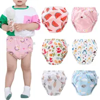 Baby Reusable Diapers Panties Potty Training Pants For Children Ecological Cloth Diaper Washable Toilet Toddler Kid Cotton Nappy 1