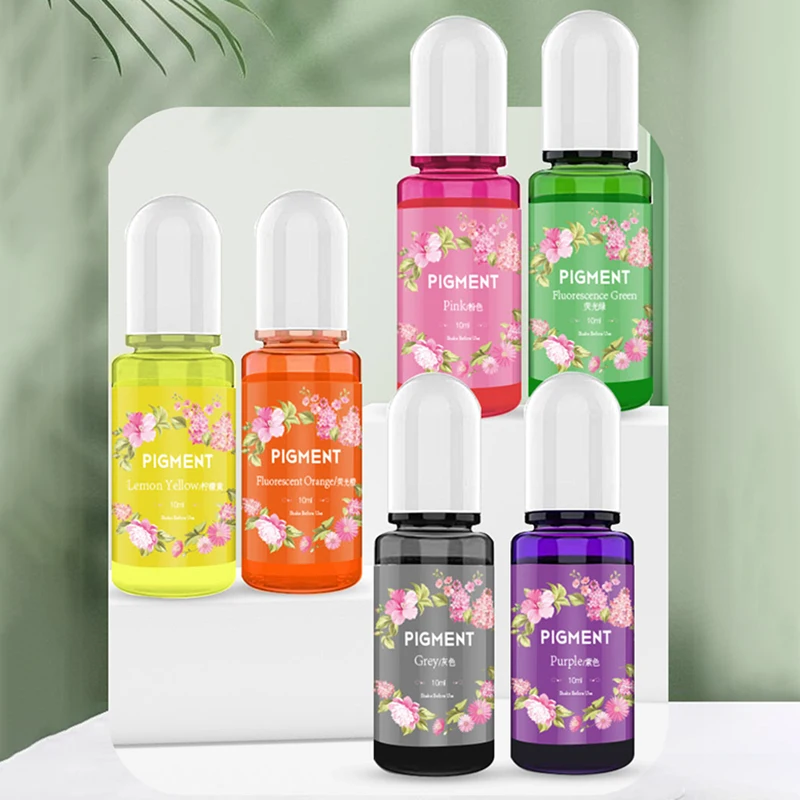 Description Picture 5 of itemEpoxy Resin Pigment Set Liquid Colorant Candle Dyes Pigment DIY UV Resin Mold Candle Soap Making Coloring Dye Kit Resin Crafts