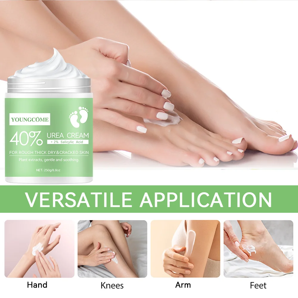 8.8oz 40% Urea Foot Hand Care Cream Used for Heel Care, Deeply Moisturizing and Nourishing Your Dry Rough Skin foot cream