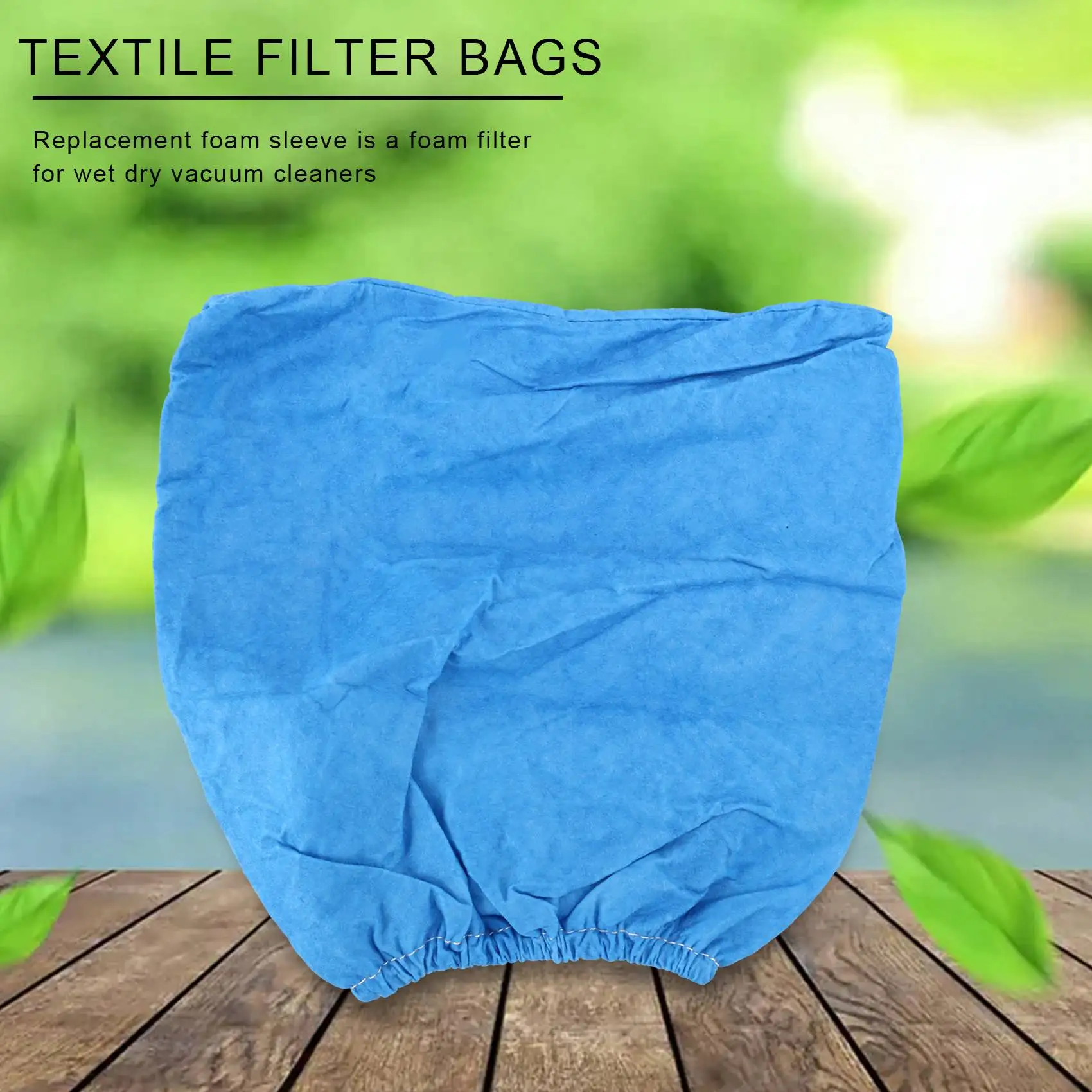 Textile Filter Bags Wet and Dry Foam Filter for MV1 WD1 WD2 WD3 Vacuum Cleaner Bag Vacuum Cleaner 4PCS
