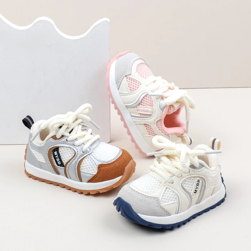 Baby Boys Girls Spring and Summer Mesh Single Shoes New Soft Bottom Non-slip Walking Shoes 1-2 Years Old Baby Trend Casual Shoes 6