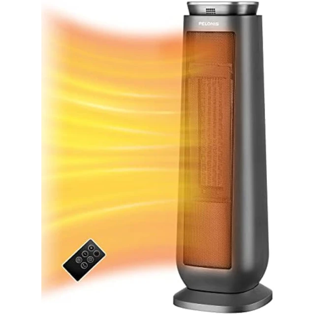 BLACK+DECKER Up to 1500-Watt Ceramic Tower Indoor Electric Space Heater  with Thermostat and Remote Included in the Electric Space Heaters  department at