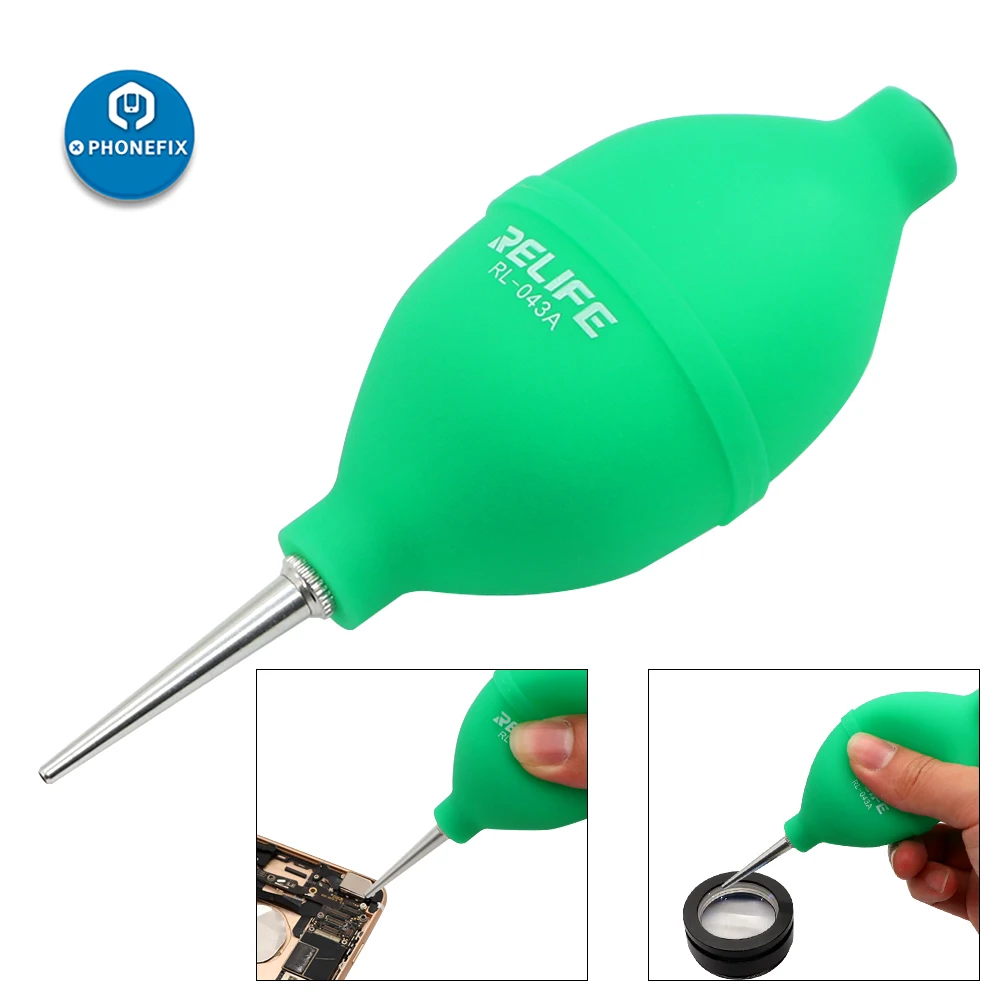 

RELIFE 2 in 1 Phone Repair Dust Cleaner Air Blower Ball Cleaning Pen Dust Removing for PCB Board PC Keyboard Watch Camera Lens