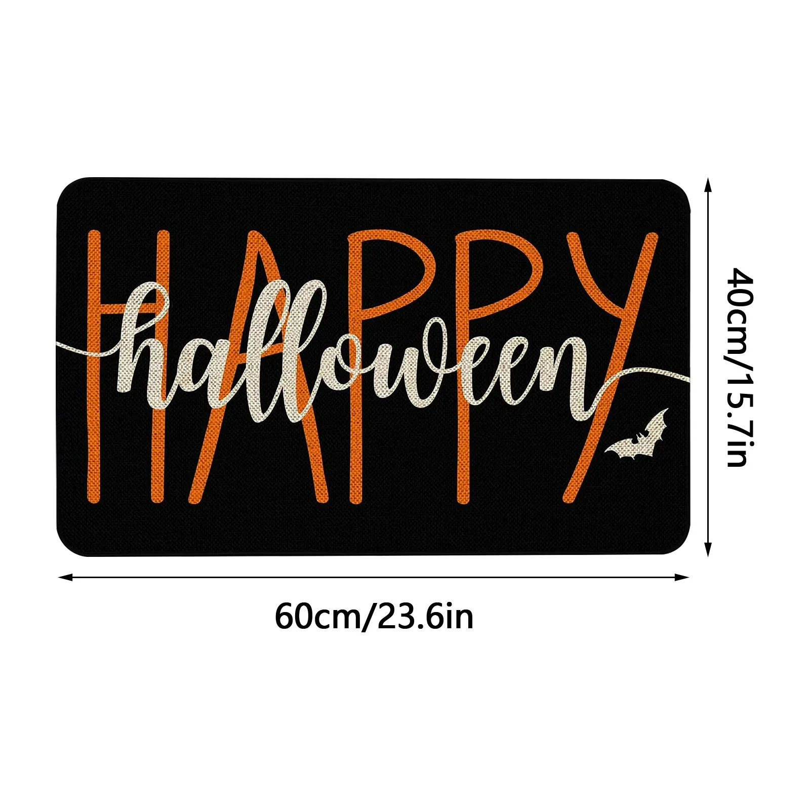 Halloween Decora&ccedil;&atilde;Halloween Floor Mats Holiday Decoration Porch Door Mats Bathroom Water-Absorbent And Dirt-Resistant Floor