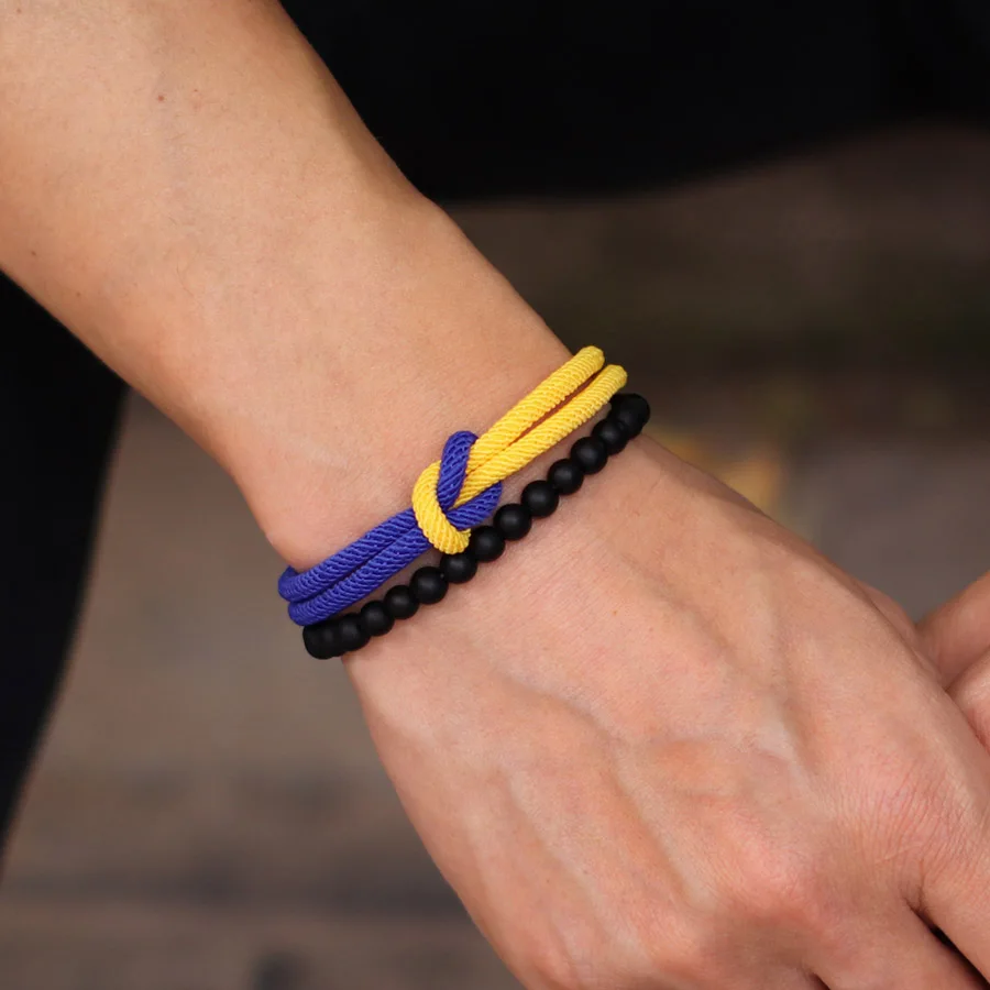 8 Stile Männer Armband Set 2 Teile/para Klasse A 4mm Bicolor Glück Chinesischen Knoten Schnur Kette Armband Pulseria hombre Ukrainischen Armband – Detail 5