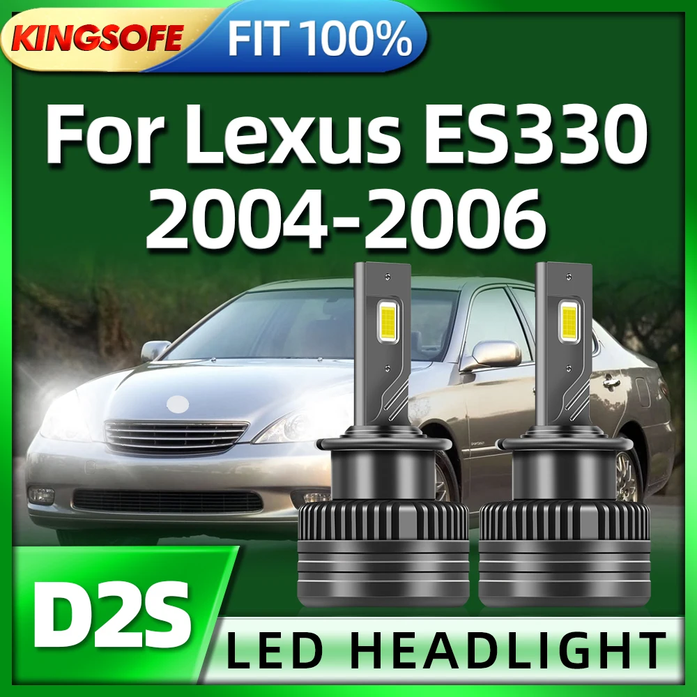 

Roadsun 2PCS Car Light D2S LED Auto Headlight HID Bulb 40000LM Turbo Lamp 6000K CSP Chip For Lexus ES330 2004 2005 2006