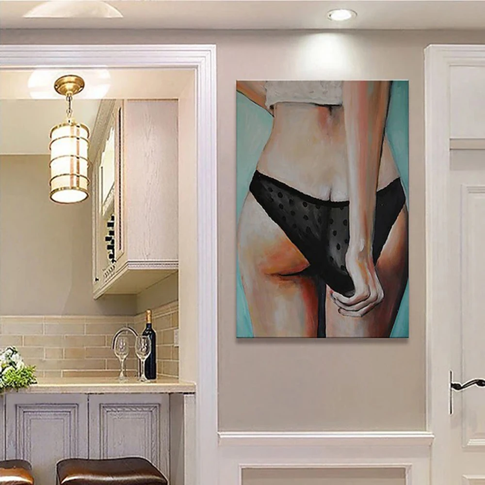 

Handmade Nude Human Body Oil Paintings On Canvas Wall Art Decoration Modern Abstract Painting Home Entryway Decoration Painting