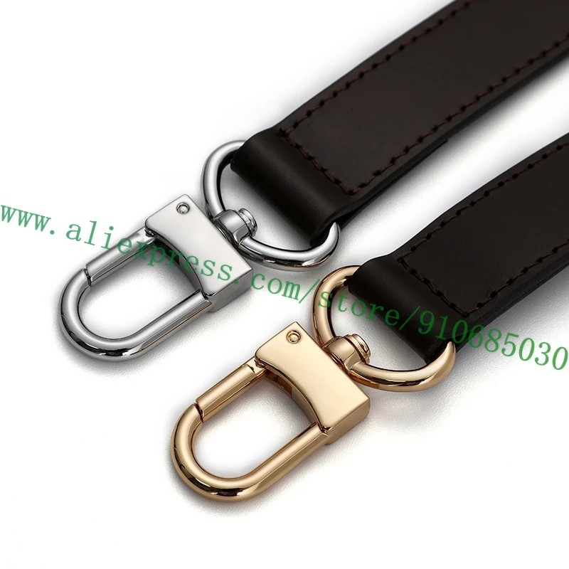 Adjustable Coffee Brown Glossy Real Calfskin Shoulder Strap For Designer Handbag Duffle Bag Purse Carry Belt Replacement 6 Sizes
