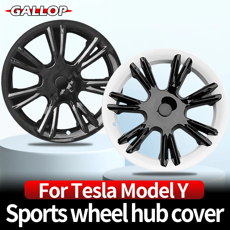 For Tesla Model Y Car Sports Wheel Hub Cap Kit Replacement Hubcaps 19