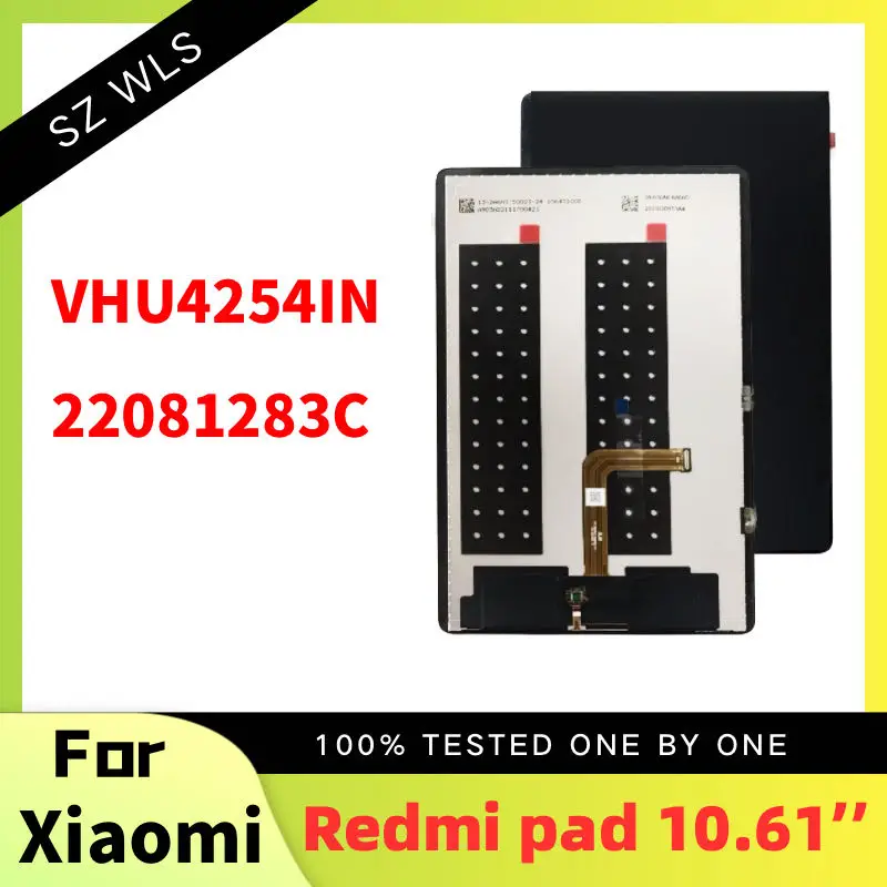 

Original Screen 10.6 inch For Global Version Xiaomi Redmi Pad Assembly VHU4254IN Touch LCD Digitizer Display 22081283C