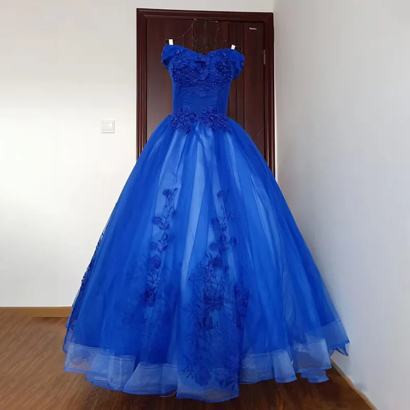 Quinceanera Dresses DSP A Line Off Shoulder Tulle for Quinceaner Girl's Prom Party 15 year old