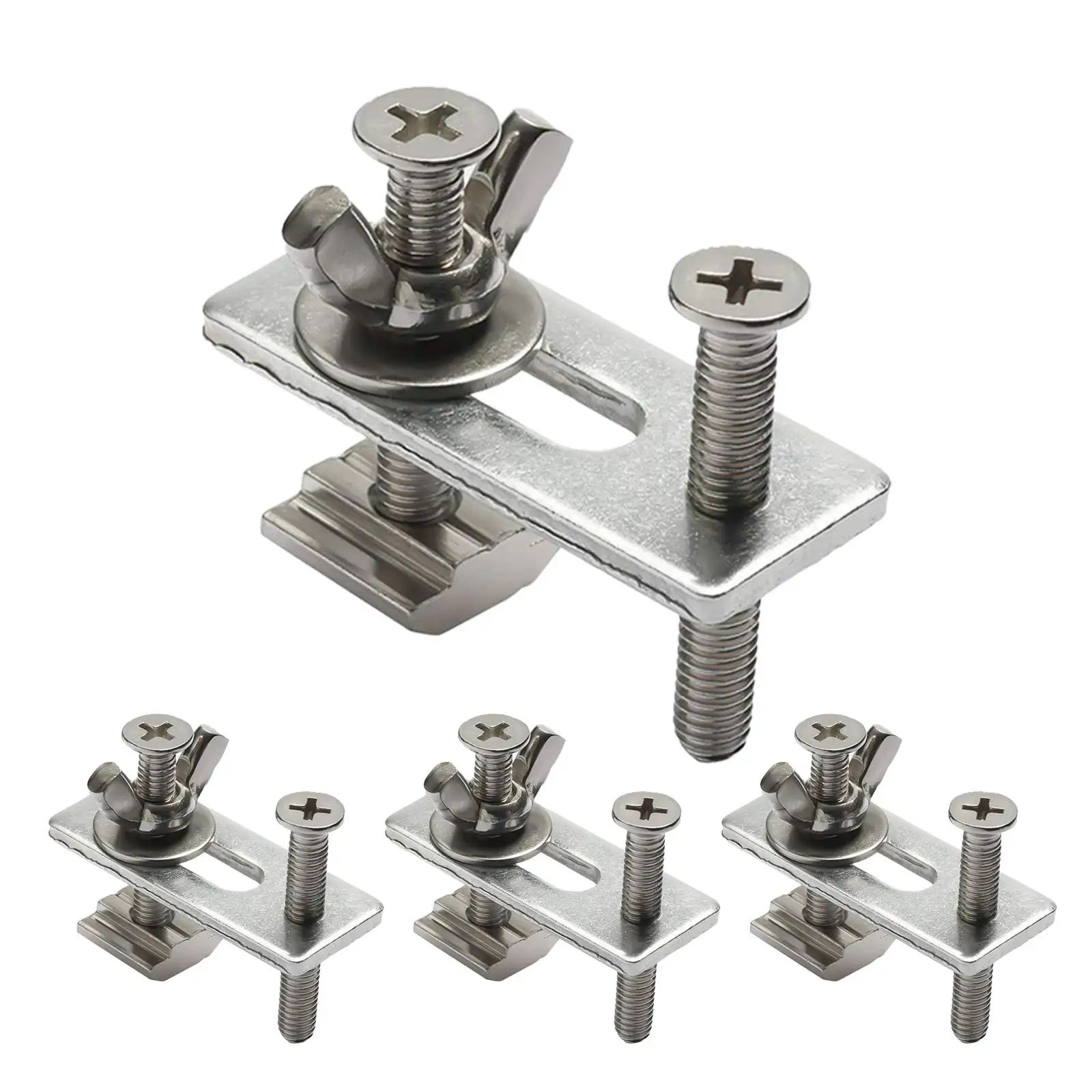 

4Pcs Engraving Machine Press Plate Clamp Professional M6 Hold Down Clamp Sturdy for Routers CNC Vertical Mills