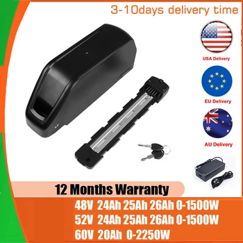 21700 Down Tube Lithium Ebike Battery – 24Ah, 48V/52V 1