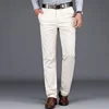 Business Social Men Summer Thin Solid Jeans Streetwear Fashion Off White Straight Pants Male Big Size Slim Casual Trousers 27-38 6