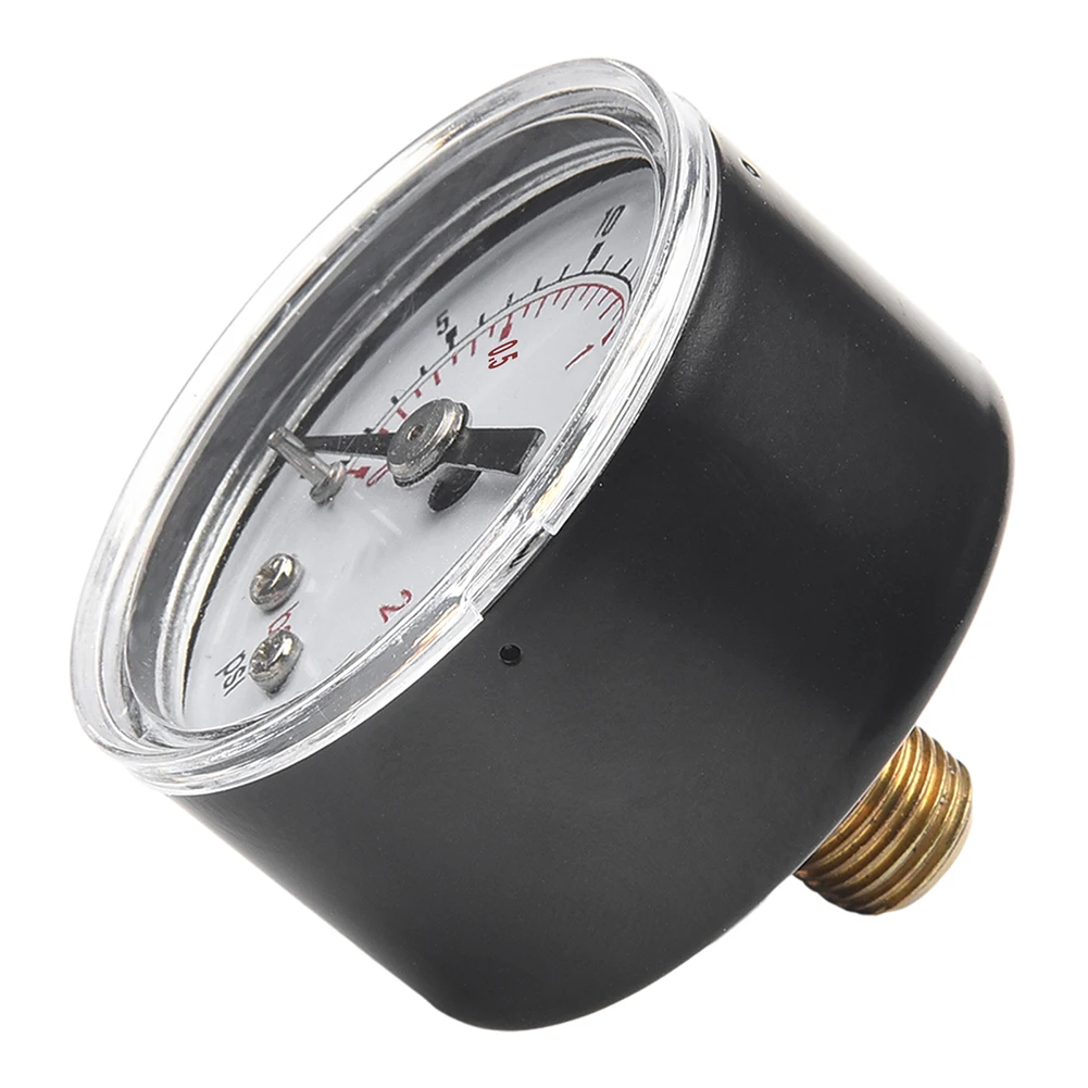 1pc 40mm 압력 게이지 액체 충전 0-30psi 스테인레스 스틸 케이스 1/8BSPT 펌프 압축기 유압 시스템용