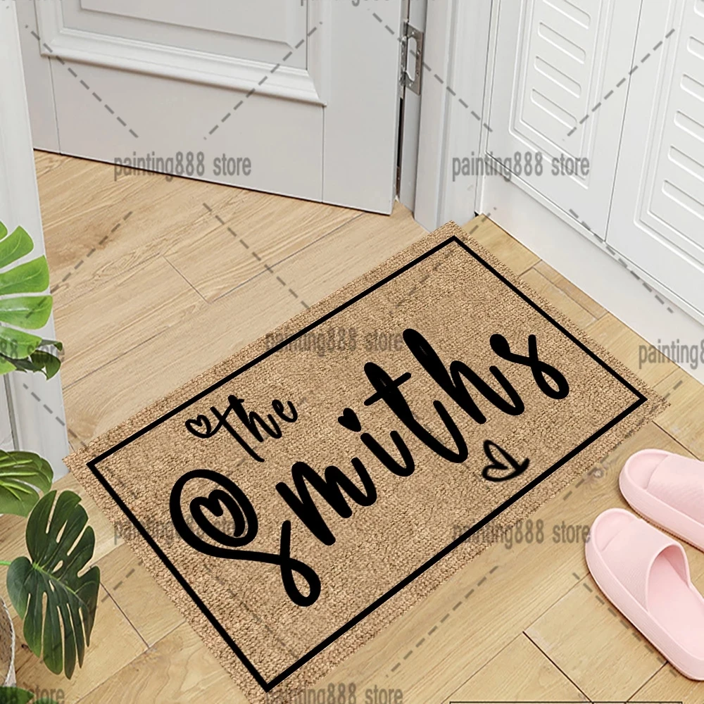 Front Door Mat Doormat Home Decoration Carpet Entrance Personalised Doormat With Name Rug Housewarming Gift floor mat fun doormat door mat