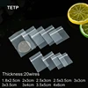 TETP 100Pcs 20Wires Mini Clear Ziplock Plastic Bags Small Jewelry Retail Accessory Storage Packaging Supplies Reclosable Thicken 1