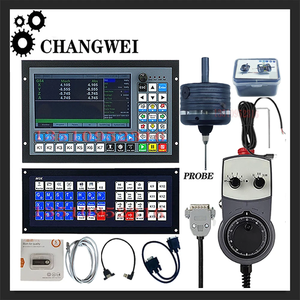 

Ddcs-expert ЧПУ-контроллер Новый модернизирован с 3/4/5 осьями + 3 Edge Finder, зонд + Расширенная клавиатура atc + Mpg Маховик