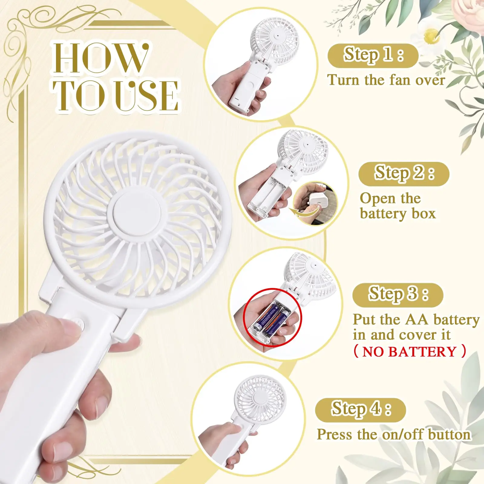 Bulk Mini Wedding Hand Fans 6