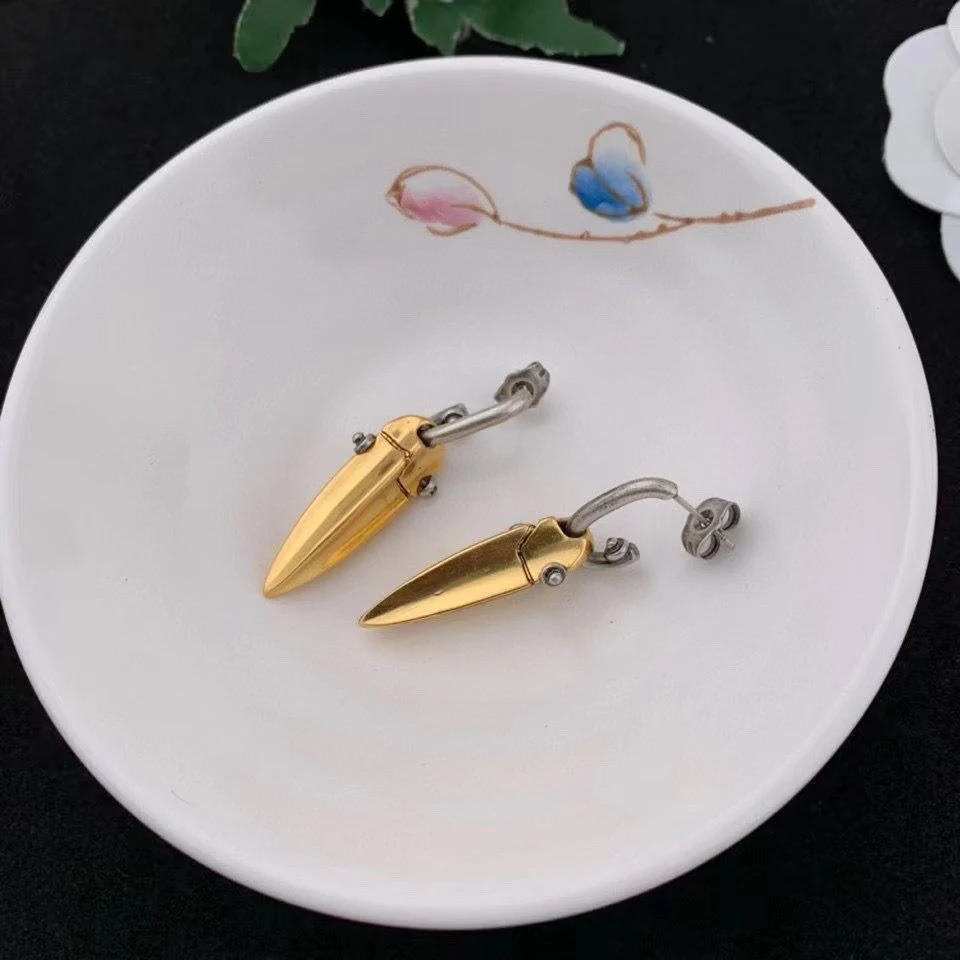 Vintage Temperament Bullet head pendant  Earrings for women's Girl party gift  Upscale Accessories Jewelry wholesale