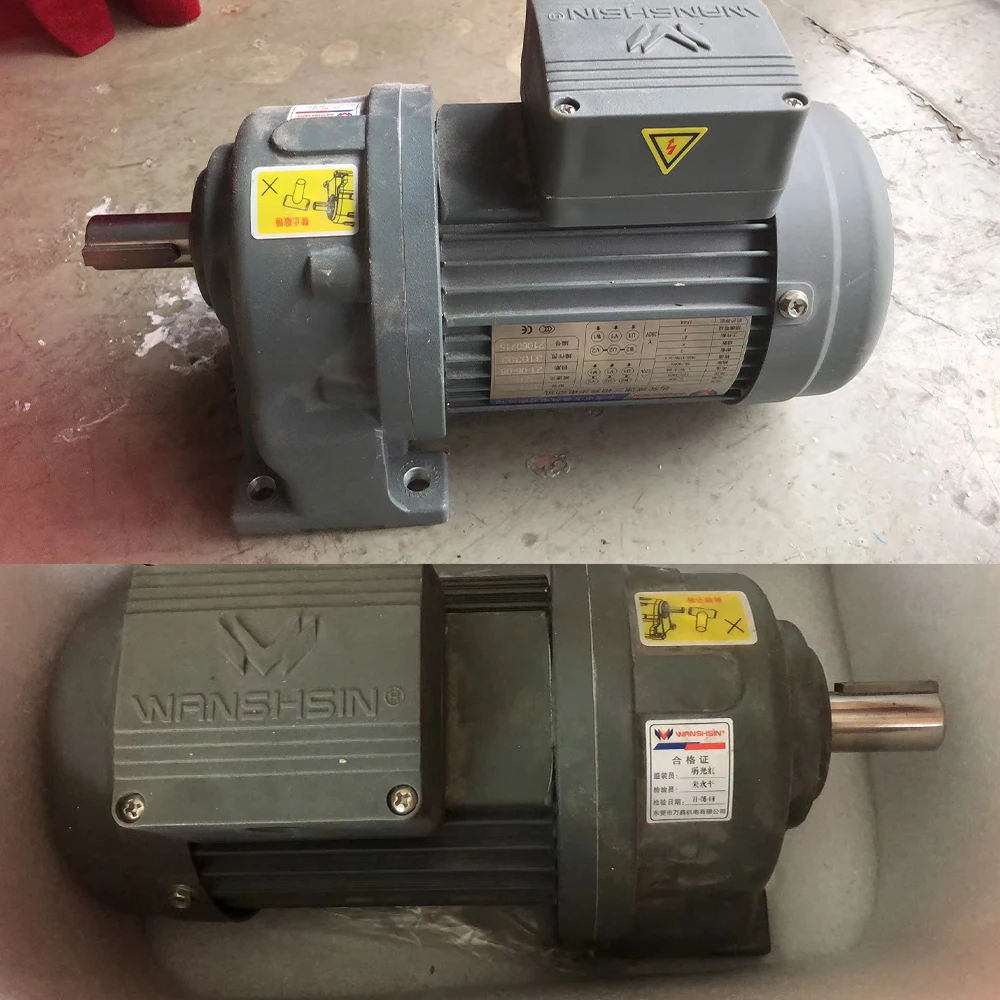 500RPM 220V 380V Three Phase 4 WIRES Electric Motor Permanent Magnet Generator Alternator With Reducer Complete Set