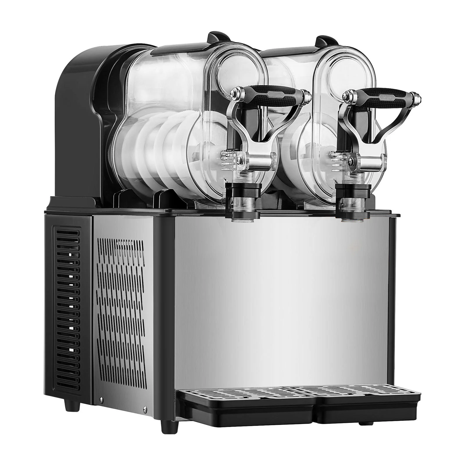 VEVOR Commercial Slushy Machine, 3Lx2 Double Tank Frozen Drink Machine, Stainless Steel Margarita Smoothie Frozen Drink Maker 1
