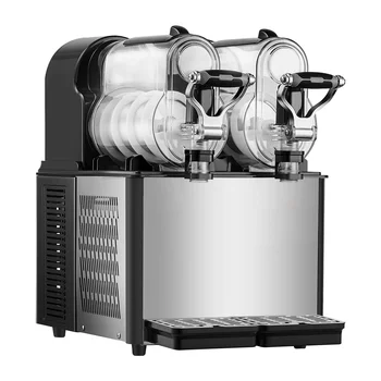 VEVOR Commercial Slushy Machine, 3Lx2 Double Tank Frozen Drink Machine, Stainless Steel Margarita Smoothie Frozen Drink Maker 1
