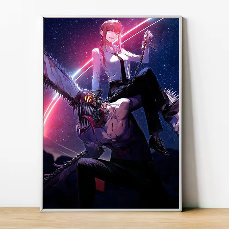 

Poster Chainsaw Man Bedroom Decoration Posters for Wall Decororation Decorative Paintings Home Painting on Canvas Print Art Home