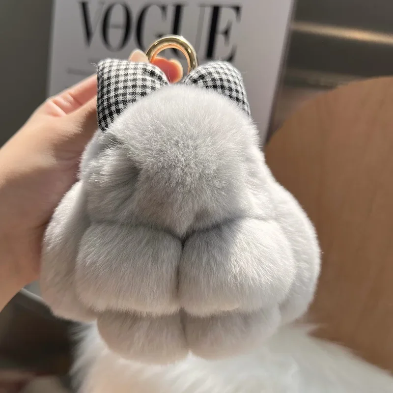 Portachiavi In Peluche A Forma Di Coniglietto - ZOONAI, 8,9 Cm, Morbido E Carino, Per Zaino E Borsa, Regalo Per Ragazze E Donne
