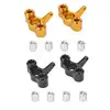 RC Car Steering Block Wear Resistant Aluminum Alloy Steering Knuckles Hub Carrier for JLB 1/10 Truck Series 1