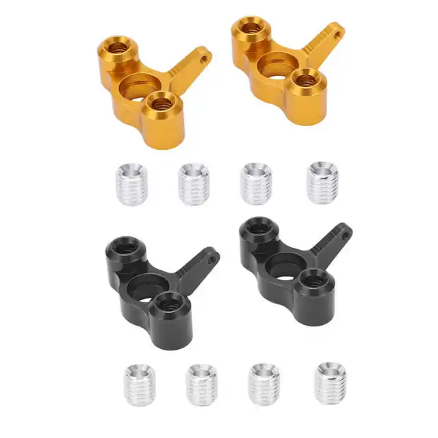 RC Car Steering Block Wear Resistant Aluminum Alloy Steering Knuckles Hub Carrier for JLB 1/10 Truck Series 1