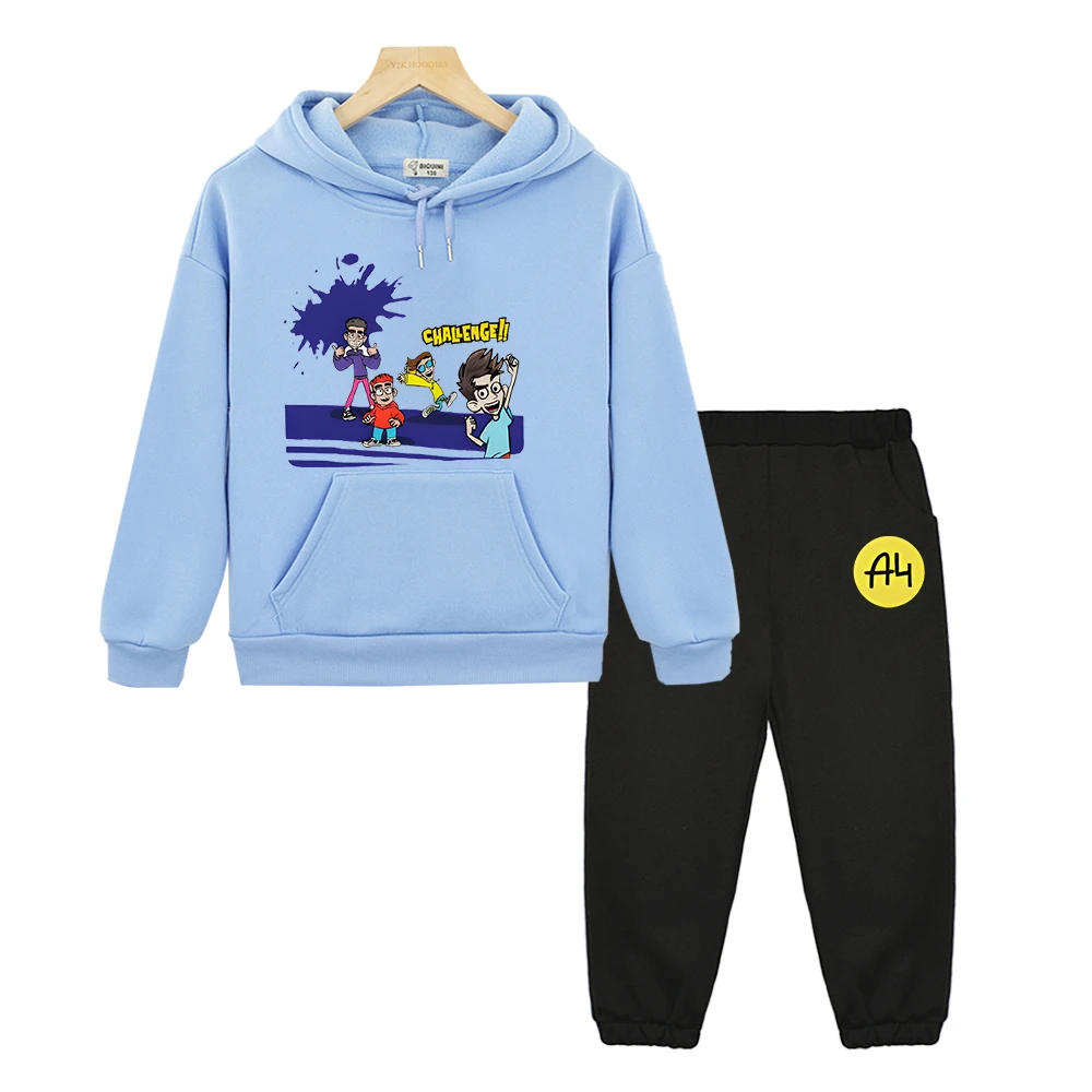 

Влад Бумага А4 kids boutique clothes Hooded Sets Autumn sweatshirt Jacket Fleece pullover Merch A4 Anime hoodie for boy and girl