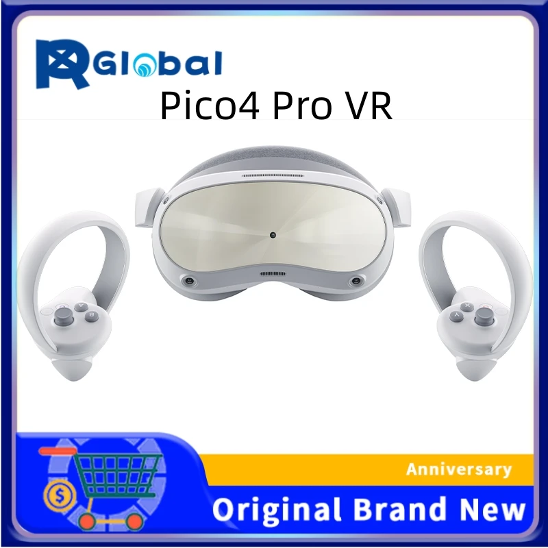 Pico 4 Pro Vr Glasses 8 + 512G Support Eyes Tracking Facial Expression Capture 6Dof All-In-One Pico4 Pro Vr Headset Per Steam Vr
