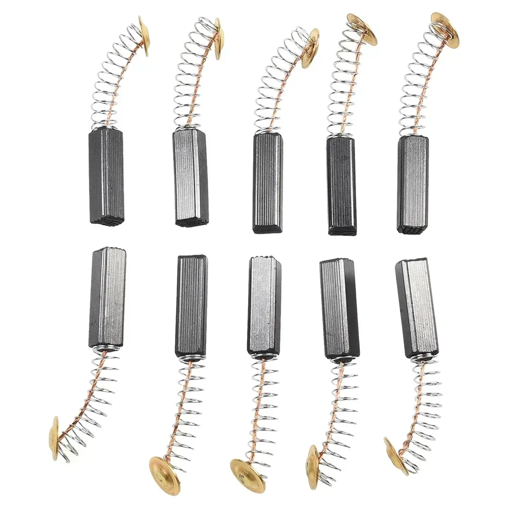 10 Spazzole In Carbone 6x12x20mm - Ricambio Per Motore Elettrico Universale
