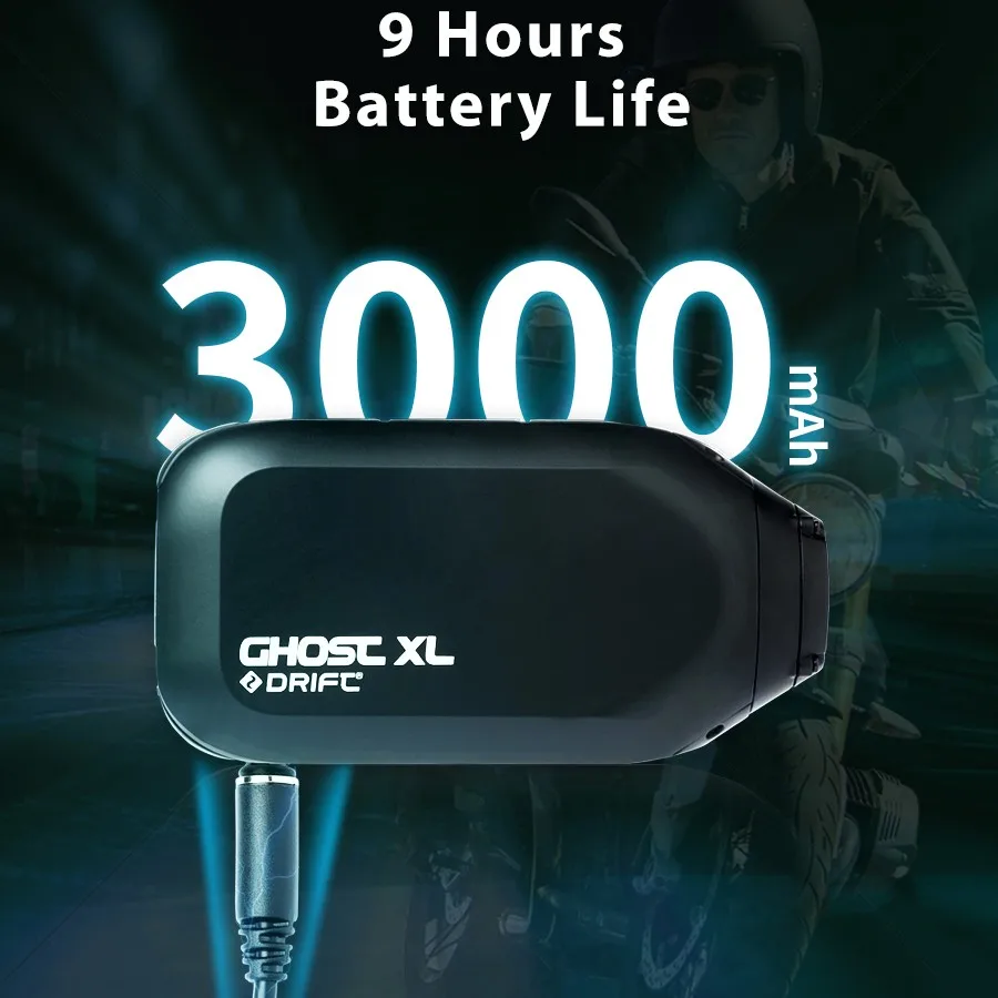 드리프트 고스트 XL 액션 카메라 9시간 긴 배터리 1080P WiFi IPX7 방수 캠 모터사이클 헬멧 자전거 캠코더 스포츠 카메라