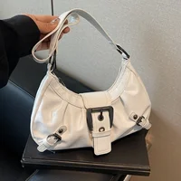 Y2K Retro Pleated Hobo Shoulder Bag for Women Hot Selling Maillard Style Underarm Bag Clutch Handbags for Travel Work Shopping - Image 6